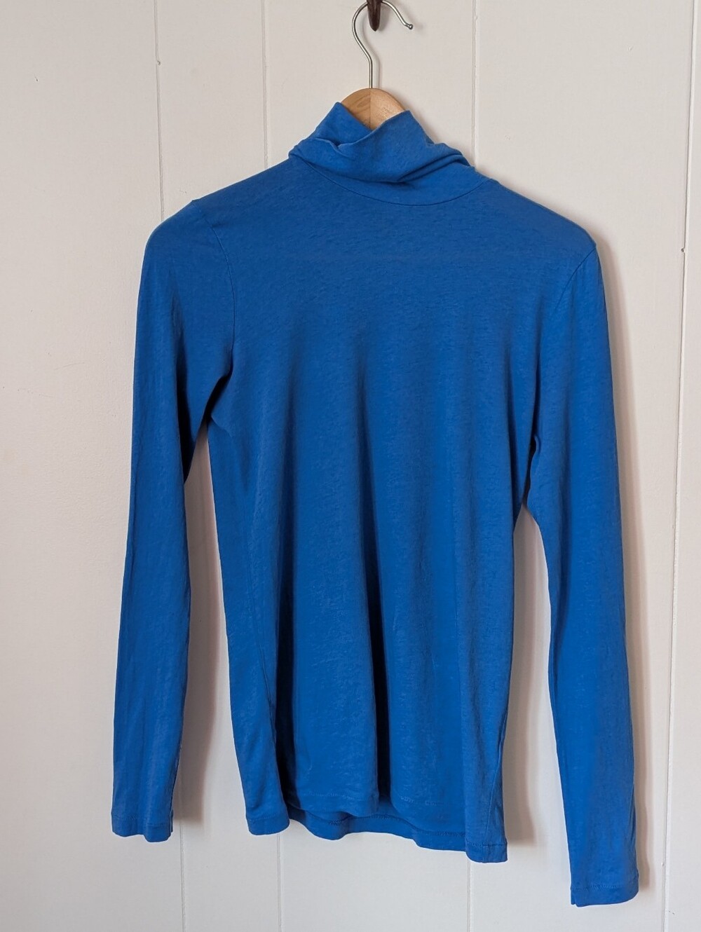J Crew Periwinkle Blue Tissue Turtleneck Size S